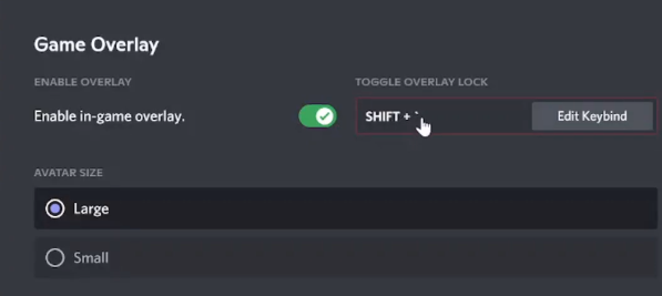 Enable Discord Overlay