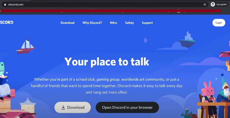 Discord Login Using Incognito Mode