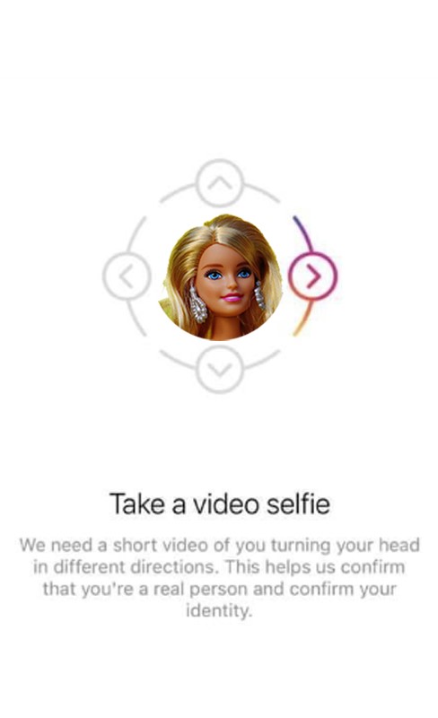 Instagram video selfie