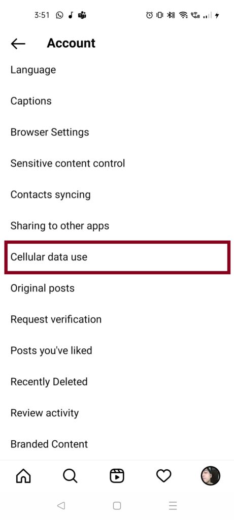 cellular data usage