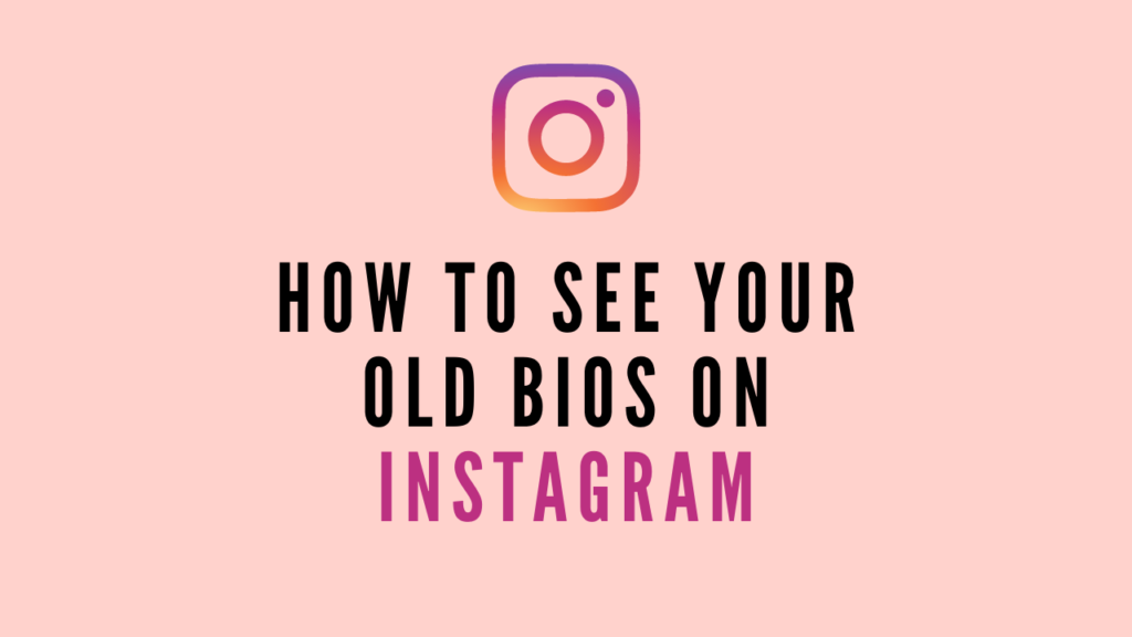 How To See Your Old Bios On Instagram
